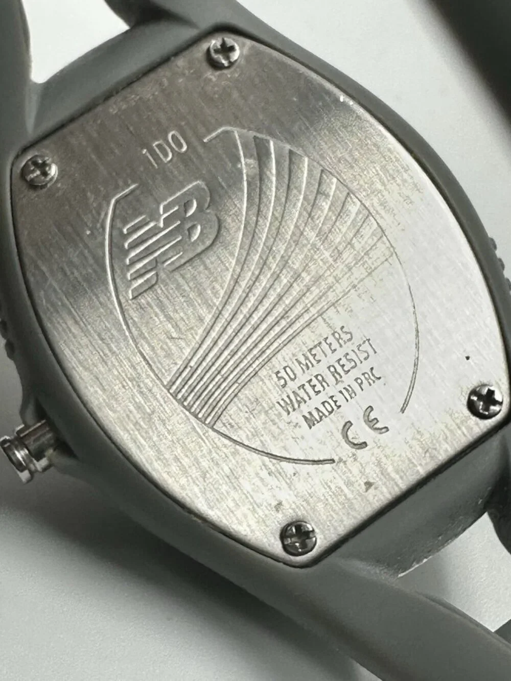 New Balance Watch Womens Silver Tone Oval Dial Date Window New Battery
